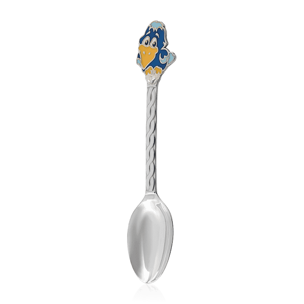 Серебряная ложечка Птичка с ювелирной эмалью 035715 детальное изображение ювелирного изделия Серебряные детские ложечки Серебряная ложечка Птичка с ювелирной эмалью 035715 детальное изображение ювелирного изделия Серебряные детские ложечки
