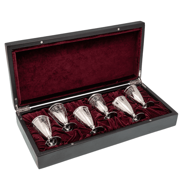 Набор серебряных рюмок 035736 детальное изображение ювелирного изделия Наборы столового серебра