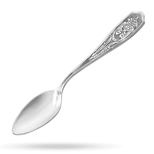 Серебряная ложка столовая с узором на ручке 035718 детальное изображение ювелирного изделия Серебряные ложки Серебряная ложка столовая с узором на ручке 035718 детальное изображение ювелирного изделия Серебряные ложки