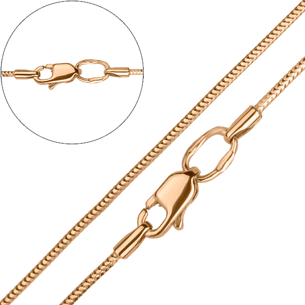 Золотая цепочка Тонда 16609 детальное изображение ювелирного изделия Золотые цепочки Тонда (Снейк)