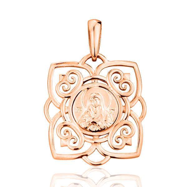 Золотая ладанка Богородица 031596 детальное изображение ювелирного изделия Золотые подвески иконки Золотая ладанка Богородица 031596 детальное изображение ювелирного изделия Золотые подвески иконки