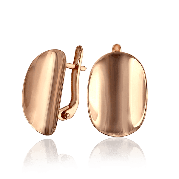 Золотые овальные серьги Верона 032701 детальное изображение ювелирного изделия Золотые серьги без вставок Золотые овальные серьги Верона 032701 детальное изображение ювелирного изделия Золотые серьги без вставок