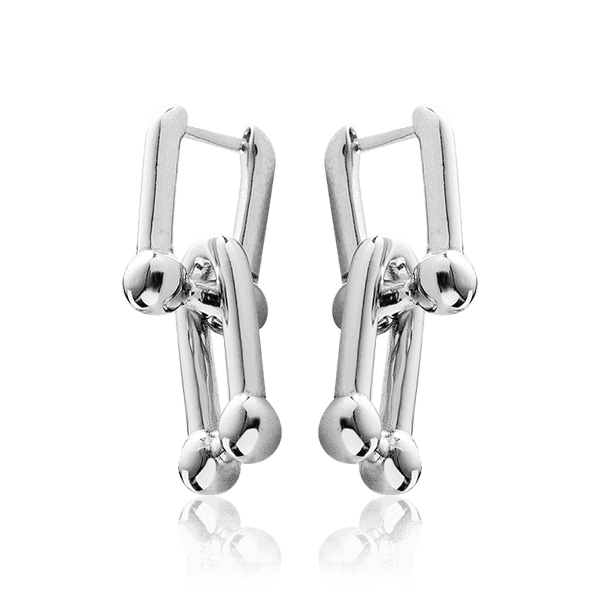 серебряные серьги в стильном дизайне серебряные серьги в стильном дизайне
