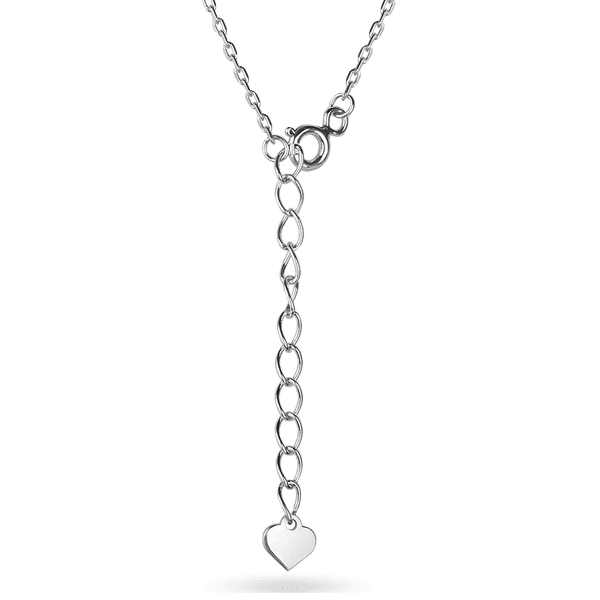 Срібне кольє Home без вставки з додатковим ланцюжком 925 проби 039708 детальне зображення ювелірного виробу Срібне кольє Home без вставки з додатковим ланцюжком 925 проби 039708 детальне зображення ювелірного виробу