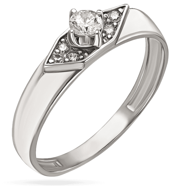 Кольцо из белого золота с бриллиантами 036788 детальное изображение ювелирного изделия Золотые кольца Кольцо из белого золота с бриллиантами 036788 детальное изображение ювелирного изделия Золотые кольца