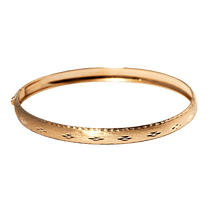 обзорное фото Золотой браслет жесткий 820048 Золотой браслет кольцом обзорное фото Золотой браслет жесткий 820048  Золотой браслет кольцом