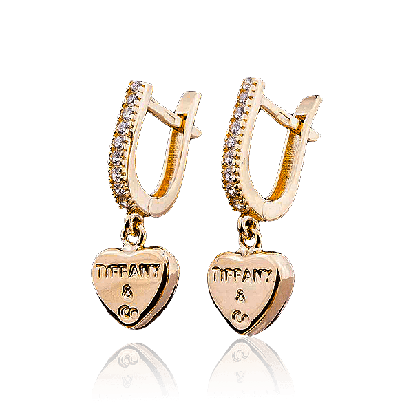 Золотые серьги с подвеской Золотые серьги с подвеской