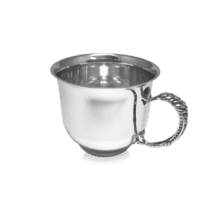 обзорное фото Серебряная чашка с декоративной ручкой 035550  Серебряные чашки
