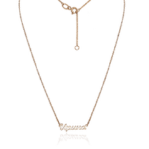 обзорное фото Золотое колье с именем Ирина 035378 Именные золотые колье обзорное фото Золотое колье с именем Ирина 035378  Именные золотые колье