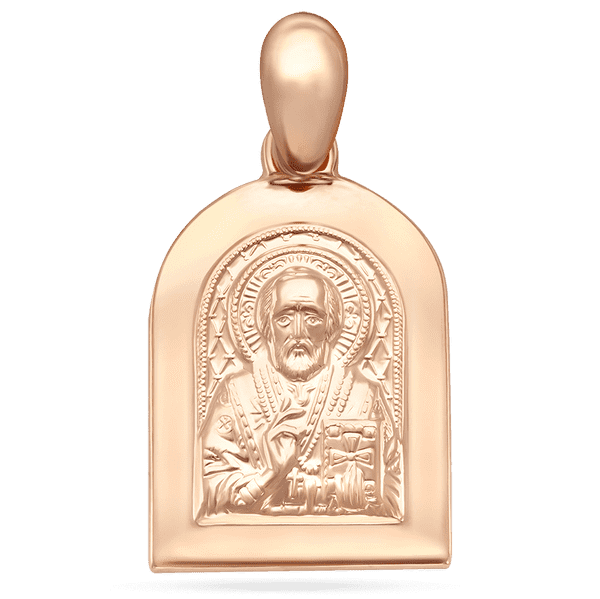 Золотая ладанка Св. Николай Чудотворец 029597 детальное изображение ювелирного изделия Золотые подвески иконки Золотая ладанка Св. Николай Чудотворец 029597 детальное изображение ювелирного изделия Золотые подвески иконки