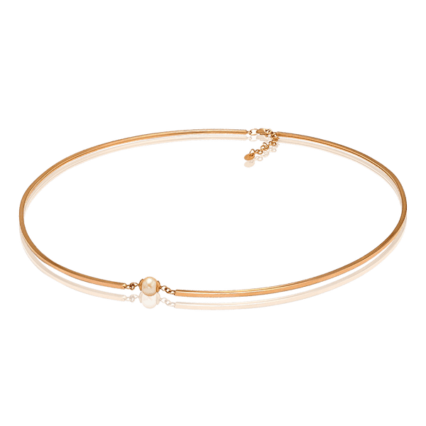 Короткое золотое колье с жемчужиной 033439 детальное изображение ювелирного изделия Золотые колье с камнями Короткое золотое колье с жемчужиной 033439 детальное изображение ювелирного изделия Золотые колье с камнями