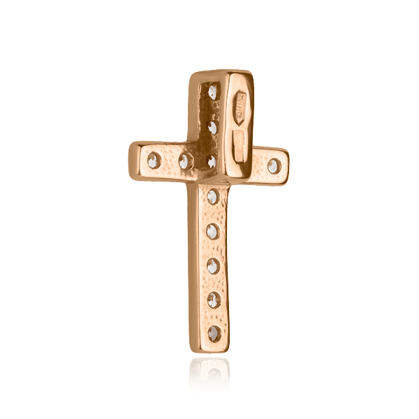 Золотой крестик с цирконием Золотой крестик с цирконием