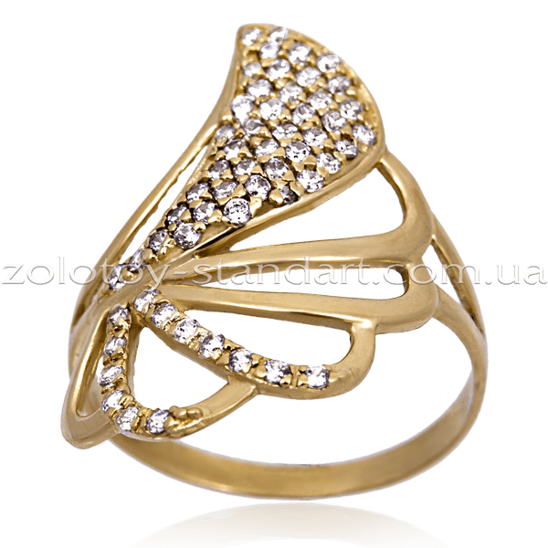 Кольцо с фианитами 11486 детальное изображение ювелирного изделия Золотые кольца с фианитом Кольцо с фианитами 11486 детальное изображение ювелирного изделия Золотые кольца с фианитом