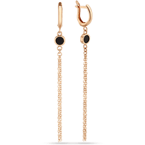 обзорное фото Золотые серьги цепочки длинные с агатом 036599 Золотые серьги с агатом обзорное фото Золотые серьги цепочки длинные с агатом 036599  Золотые серьги с агатом