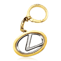 оглядове фото Золотий брелок для ключів авто Lexus 036478