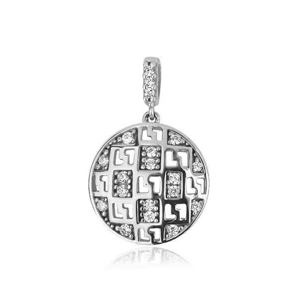 Подвес с белого золота 422023б детальное изображение ювелирного изделия Золотые кулоны с фианитом Подвес с белого золота 422023б детальное изображение ювелирного изделия Золотые кулоны с фианитом
