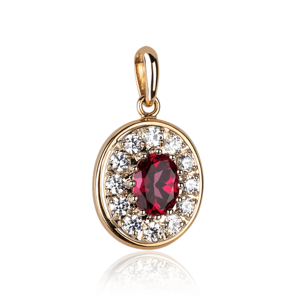 Золотой кулон с розовым топазом Маргарет 033572 детальное изображение ювелирного изделия Золотые подвески Золотой кулон с розовым топазом Маргарет 033572 детальное изображение ювелирного изделия Золотые подвески