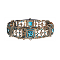 обзорное фото Браслет из красного золота 892034 Золотые браслеты жесткие обзорное фото Браслет из красного золота 892034  Золотые браслеты жесткие