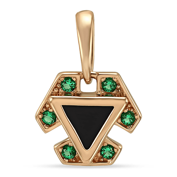 Золотой подвес с агатом и нанокристаллами 030044 детальное изображение ювелирного изделия Золотые кулоны с агатом Золотой подвес с агатом и нанокристаллами 030044 детальное изображение ювелирного изделия Золотые кулоны с агатом