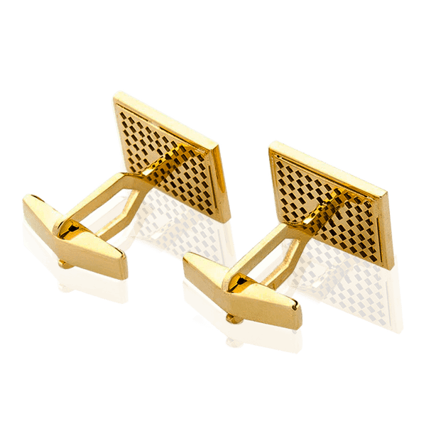 запонки квадратные из золота
