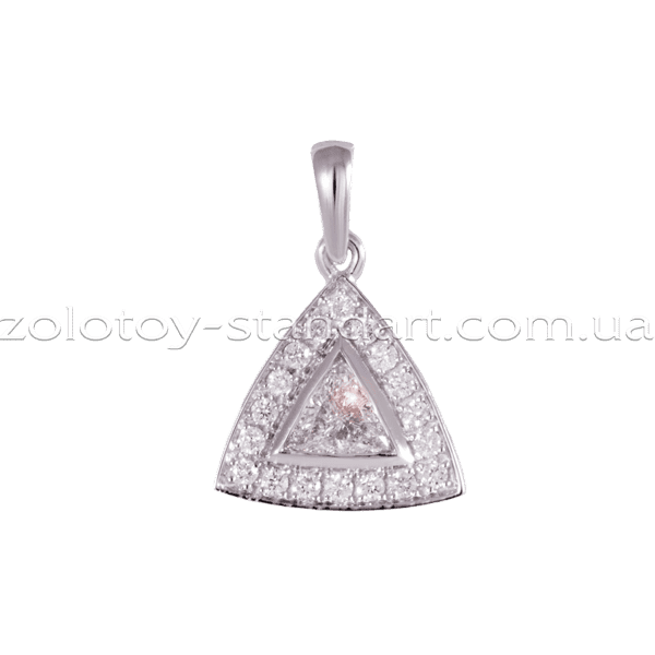Золотой подвес с бриллиантом Треугольник P0640 детальное изображение ювелирного изделия Золотые кулоны с бриллиантами Золотой подвес с бриллиантом Треугольник P0640 детальное изображение ювелирного изделия Золотые кулоны с бриллиантами