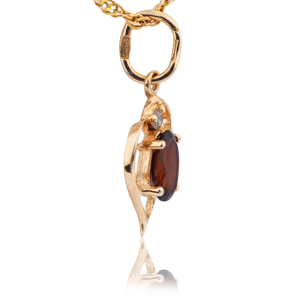 Золотой подвес с гранатом 415202 Золотой подвес с гранатом 415202