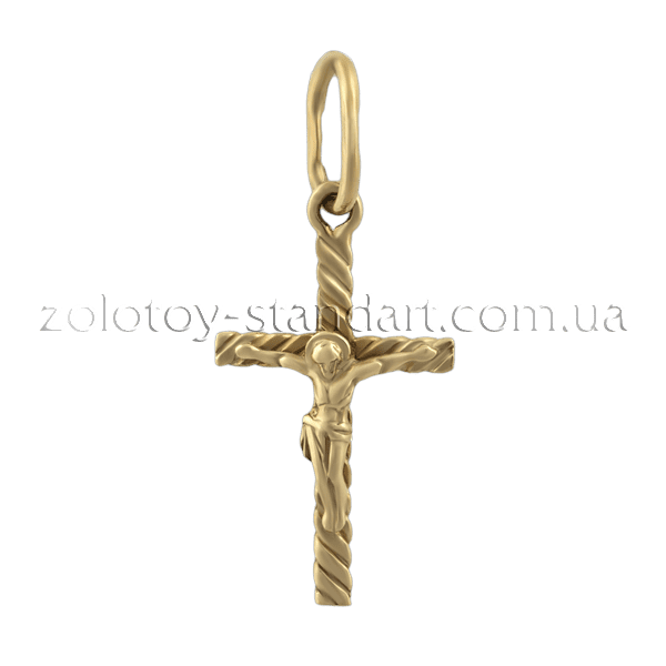 Золотой крестик 1,4,0061 детальное изображение ювелирного изделия Золотые крестики