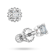 обзорное фото Изысканные серьги-пусеты в белом золоте 585 пробы с бриллиантом (3,5 см) в массивных крапанах 041559 Золотые серьги с бриллиантами обзорное фото Изысканные серьги-пусеты в белом золоте 585 пробы с бриллиантом (3,5 см) в массивных крапанах 041559  Золотые серьги с бриллиантами