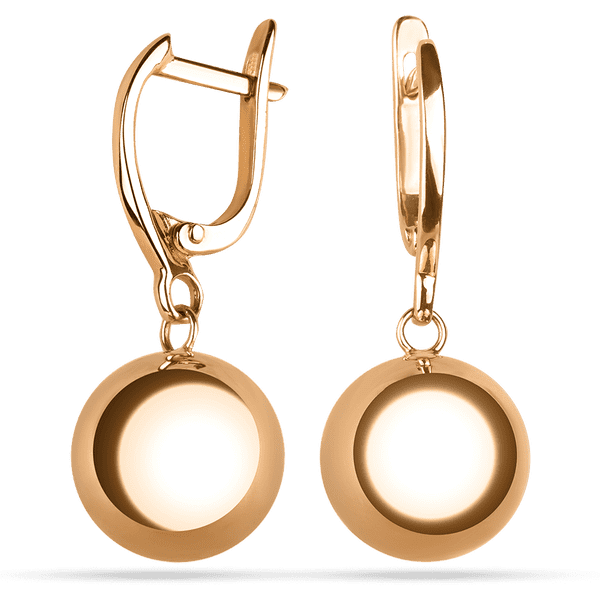 Золотые серьги подвески Шарик 036436 детальное изображение ювелирного изделия Золотые серьги Золотые серьги подвески Шарик 036436 детальное изображение ювелирного изделия Золотые серьги