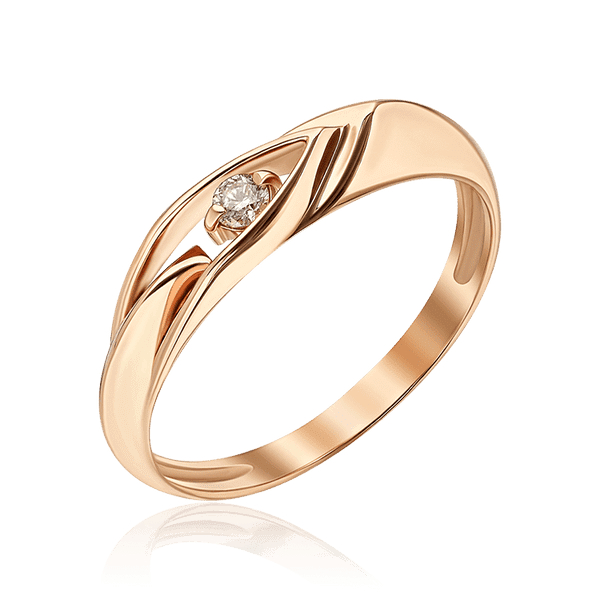 Золотое кольцо женское с бриллиантом 036857 детальное изображение ювелирного изделия Золотые кольца Золотое кольцо женское с бриллиантом 036857 детальное изображение ювелирного изделия Золотые кольца