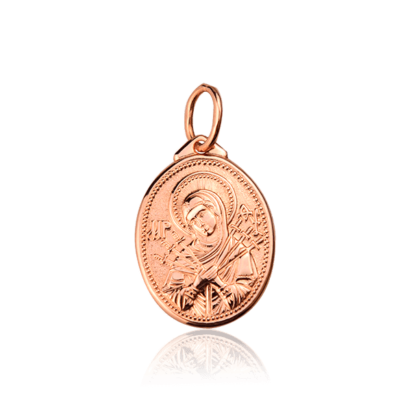 Ладанка Семистрельная красное золото 029560 детальное изображение ювелирного изделия Золотые подвески иконки Ладанка Семистрельная красное золото 029560 детальное изображение ювелирного изделия Золотые подвески иконки