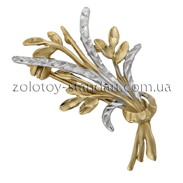 Золотоя брошь 09099 детальное изображение ювелирного изделия Золотые броши Золотоя брошь 09099 детальное изображение ювелирного изделия Золотые броши
