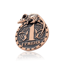 оглядове фото Сувенір гаманцева миша з золота 034043