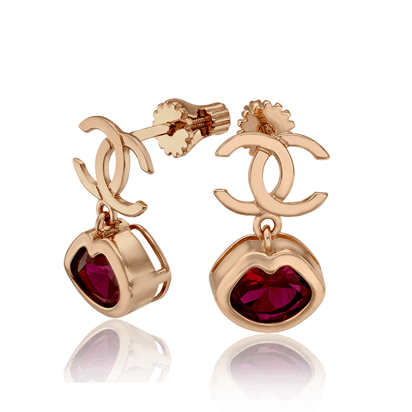 Золотые серьги гвоздики Поцелуй 033741 детальное изображение ювелирного изделия Золотые серьги Золотые серьги гвоздики Поцелуй 033741 детальное изображение ювелирного изделия Золотые серьги