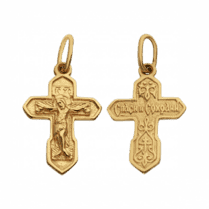 обзорное фото Золотой крестик 1,4,0659  Золотые крестики