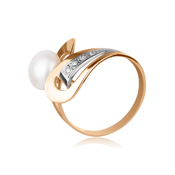 Золотое кольцо с жемчугом  Золотое кольцо с жемчугом