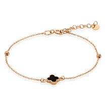 обзорное фото Ювелирный браслет из золота Клевер 034729 Золотые браслеты обзорное фото Ювелирный браслет из золота Клевер 034729  Золотые браслеты