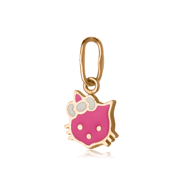 Золотая детская подвеска Hello Kitty 61805 Золотая детская подвеска Hello Kitty 61805