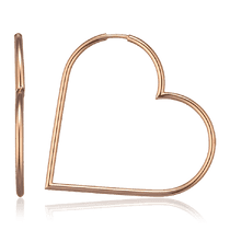 обзорное фото Стильные золотые серьги Влюбленность 032723 Золотые серьги без вставок обзорное фото Стильные золотые серьги Влюбленность 032723  Золотые серьги без вставок