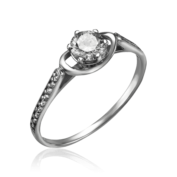 Серебряное тонкое кольцо с фианитами 034969 детальное изображение ювелирного изделия Серебряные кольца Серебряное тонкое кольцо с фианитами 034969 детальное изображение ювелирного изделия Серебряные кольца