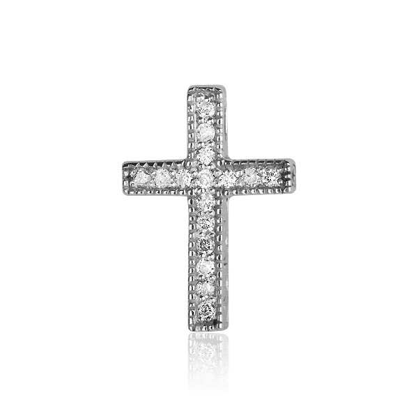 Золотой подвес с бриллиантом крестик Золотой подвес с бриллиантом крестик