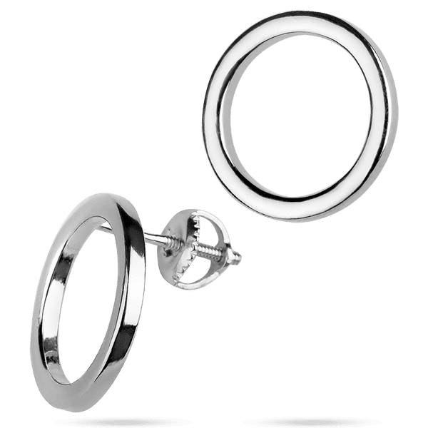 Серебряные серьги - пусеты Круг без вставок 925 пробы 039543 детальное изображение ювелирного изделия Серебряные серьги без вставок Серебряные серьги - пусеты Круг без вставок 925 пробы 039543 детальное изображение ювелирного изделия Серебряные серьги без вставок