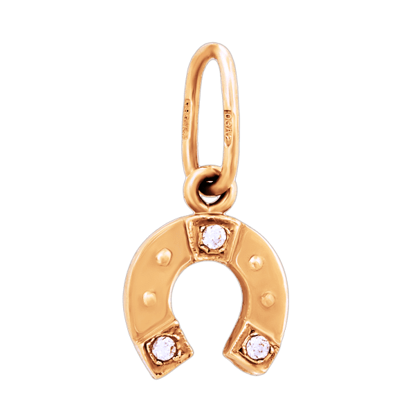 Золотой подвес Подкова 62012 детальное изображение ювелирного изделия Золотые кулоны с фианитом Золотой подвес Подкова 62012 детальное изображение ювелирного изделия Золотые кулоны с фианитом