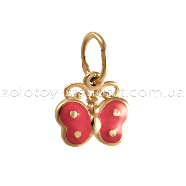Золотой подвес Бабочка 130239Е Золотой подвес Бабочка 130239Е