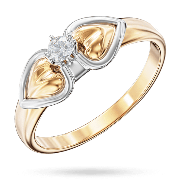 Комбинированное кольцо с центральным бриллиантом и листочками, обрамленными белыми линиями 040365 детальное изображение ювелирного изделия Золотые кольца с бриллиантами Комбинированное кольцо с центральным бриллиантом и листочками, обрамленными белыми линиями 040365 детальное изображение ювелирного изделия Золотые кольца с бриллиантами