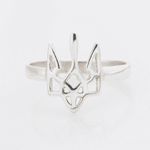 обзорное фото Серебряное кольцо Герб Украины 031396 Серебряные кольца обзорное фото Серебряное кольцо Герб Украины 031396  Серебряные кольца