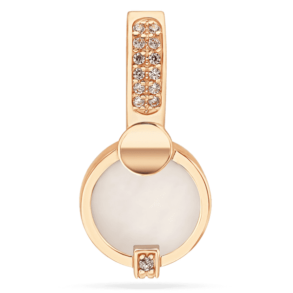 Золотой подвес с перламутром и фианитами 035124 детальное изображение ювелирного изделия Золотые подвески Золотой подвес с перламутром и фианитами 035124 детальное изображение ювелирного изделия Золотые подвески