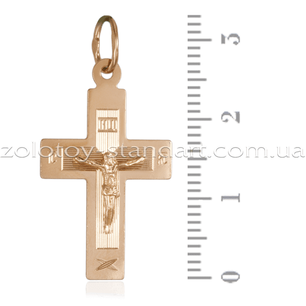 Золотой крестик 023084 фото Золотой крестик 023084 фото