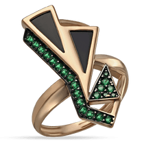 обзорное фото Золотое кольцо с агатом и нанокристаллами 030049 Золотые кольца с агатом обзорное фото Золотое кольцо с агатом и нанокристаллами 030049  Золотые кольца с агатом