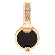 обзорное фото Золотой подвес с агатом и фианитами 035123 Золотые подвески обзорное фото Золотой подвес с агатом и фианитами 035123  Золотые подвески